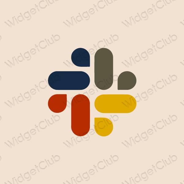 ესთეტიკური Slack აპლიკაციის ხატები