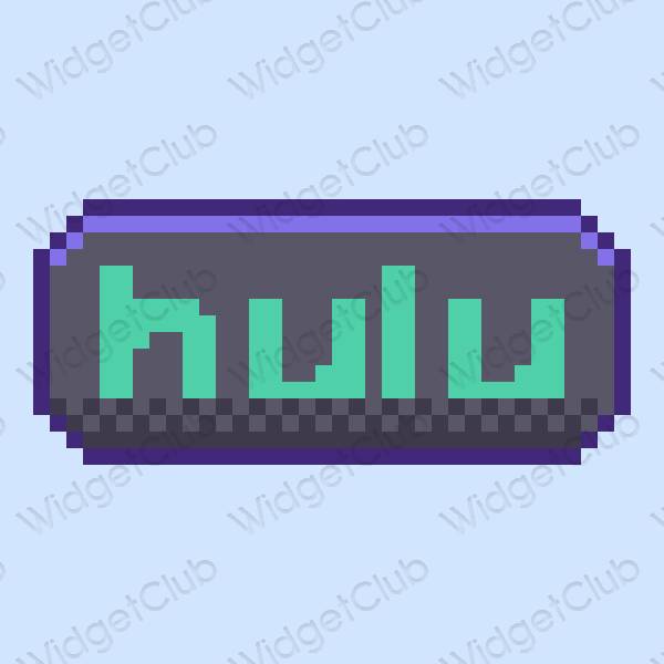 Ästhetisch Violett hulu App-Symbole