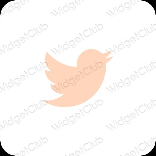 ესთეტიკური Twitter აპლიკაციის ხატები