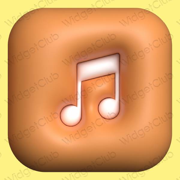 Esthetische Music app-pictogrammen