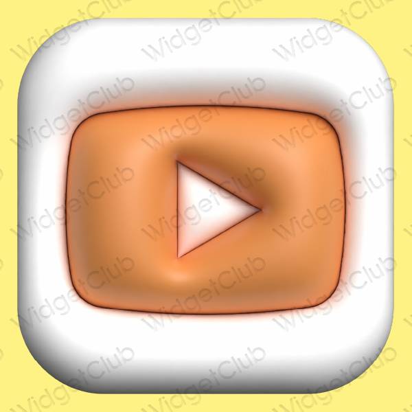 Estetik sarı Youtube proqram nişanları