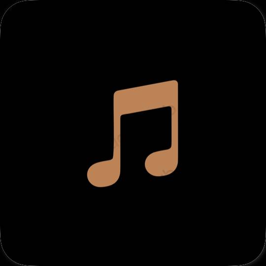 Ikon apl Apple Music Estetik