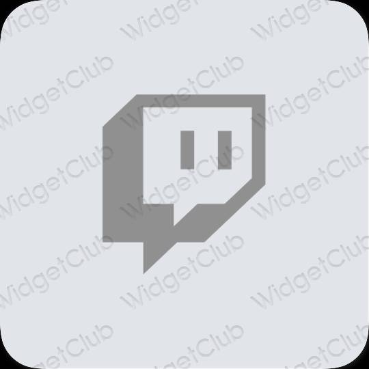 រូបតំណាងកម្មវិធី Twitch សោភ័ណភាព