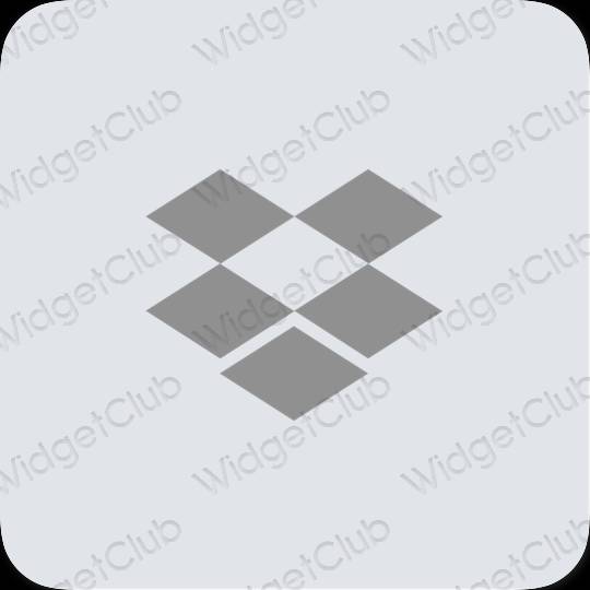 ესთეტიკური Dropbox აპლიკაციის ხატები