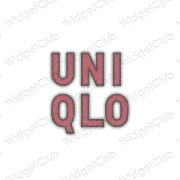 ესთეტიკური UNIQLO აპლიკაციის ხატები