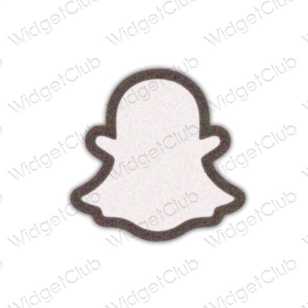 ესთეტიკური snapchat აპლიკაციის ხატები