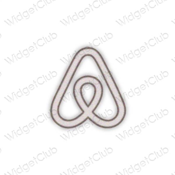 ესთეტიკური Airbnb აპლიკაციის ხატები