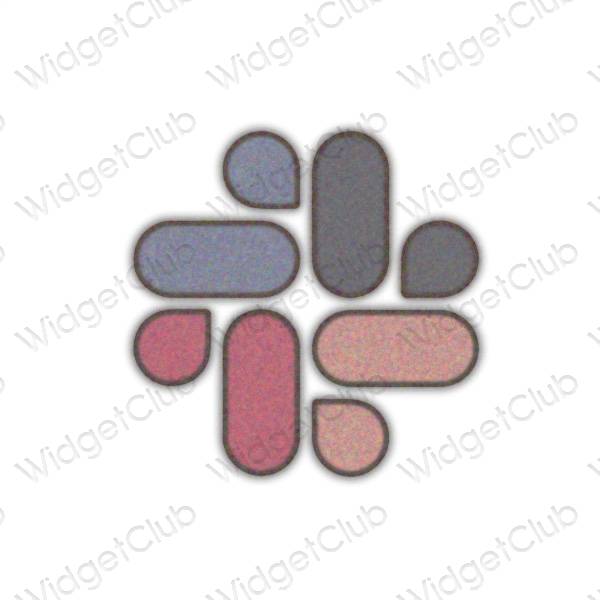 ესთეტიკური Slack აპლიკაციის ხატები