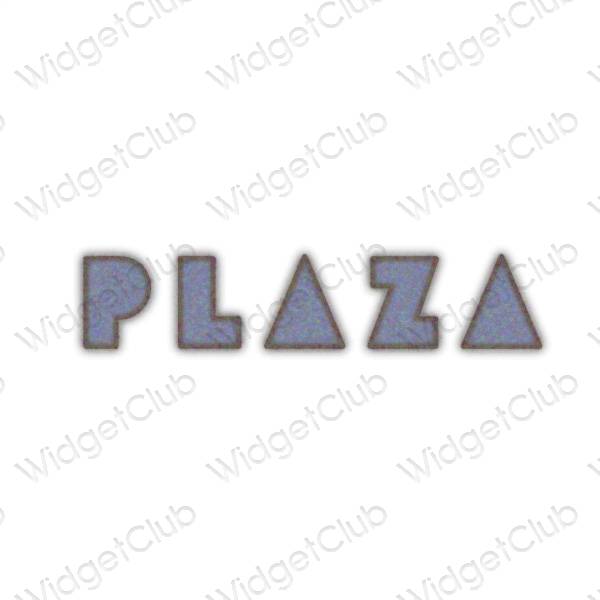 ესთეტიკური PLAZA აპლიკაციის ხატები