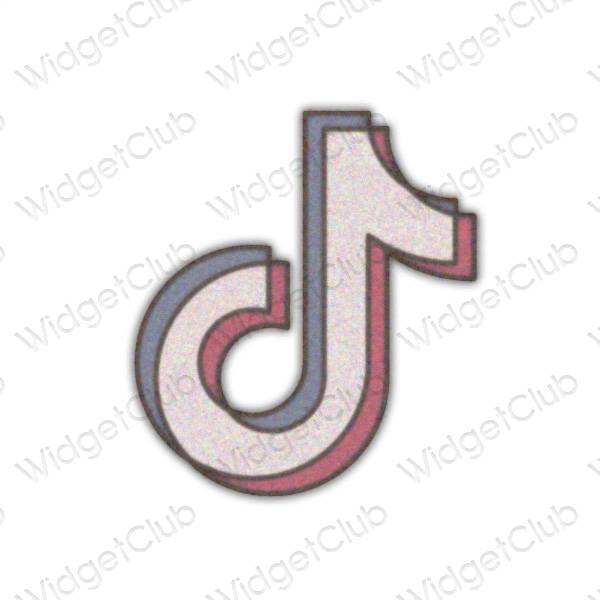 ესთეტიკური TikTok აპლიკაციის ხატები