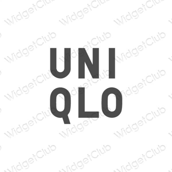 Esthetische UNIQLO app-pictogrammen