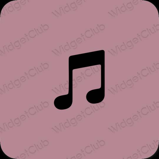 Ikon apl Apple Music Estetik