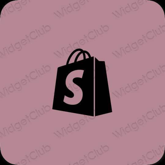 ესთეტიკური Shopify აპლიკაციის ხატები