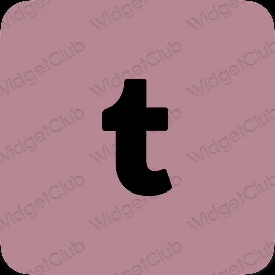 ესთეტიკური Tumblr აპლიკაციის ხატები