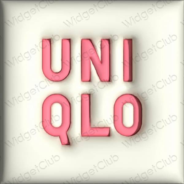 Ästhetische UNIQLO App-Symbole
