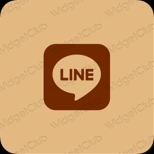 Ikon aplikasi estetika LINE