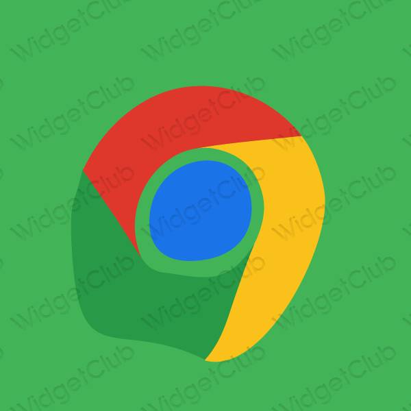 Aesthetic Chrome app icons