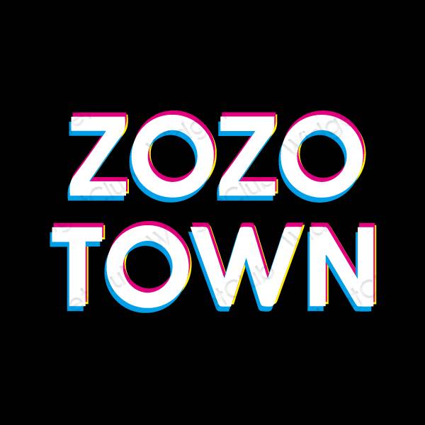 ესთეტიკური ZOZOTOWN აპლიკაციის ხატები