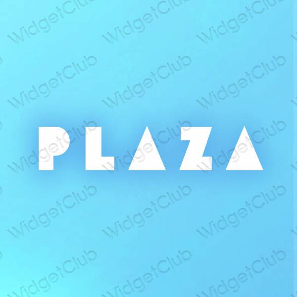 ესთეტიკური PLAZA აპლიკაციის ხატები