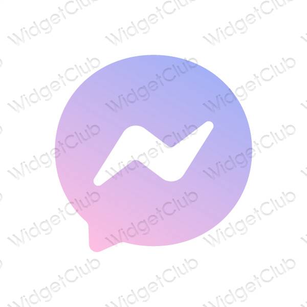 Icônes d'application Messenger esthétiques