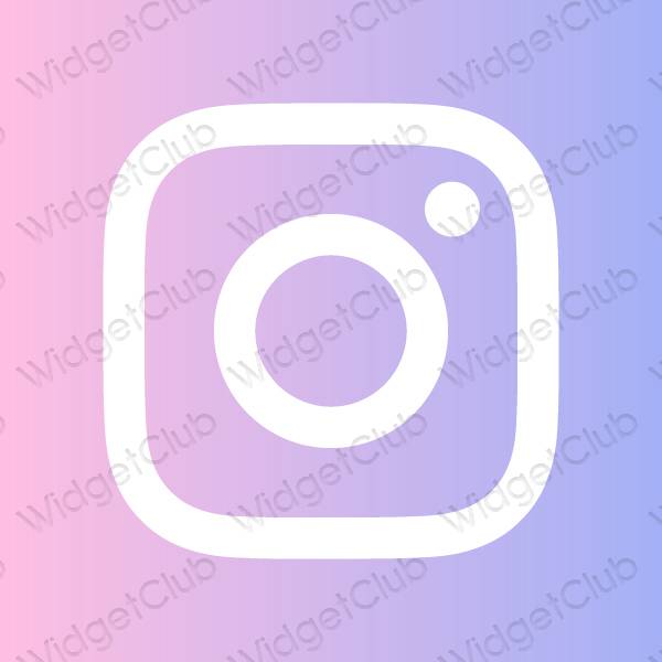 Pictograme pentru aplicații Instagram estetice