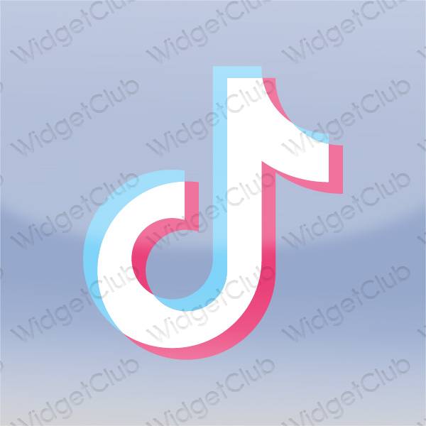 ესთეტიკური TikTok აპლიკაციის ხატები