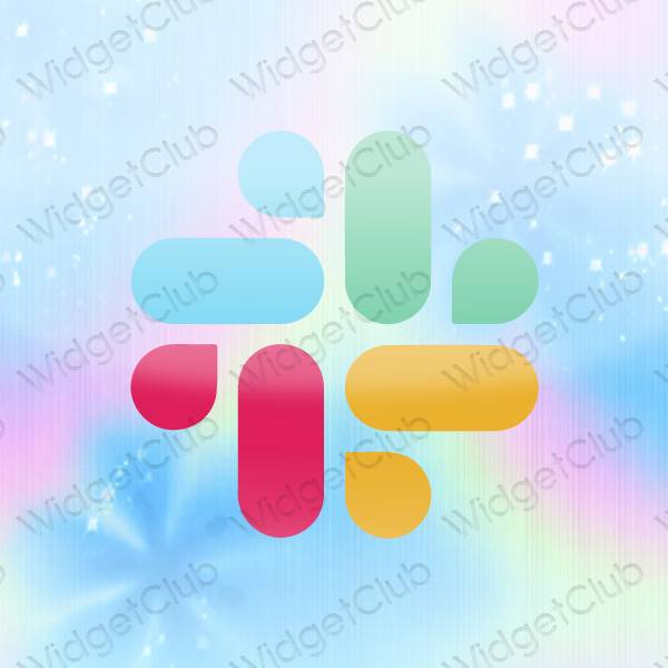 ესთეტიკური Slack აპლიკაციის ხატები