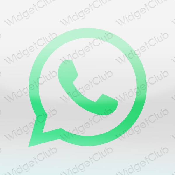 ესთეტიკური WhatsApp აპლიკაციის ხატები