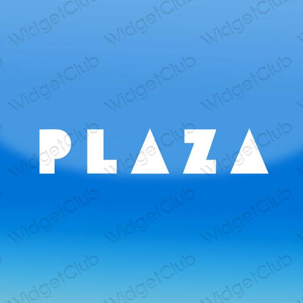 ესთეტიკური PLAZA აპლიკაციის ხატები