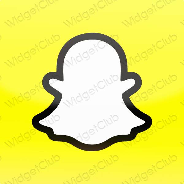 ესთეტიკური snapchat აპლიკაციის ხატები