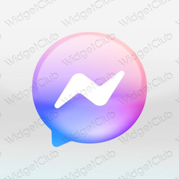 ესთეტიკური Messenger აპლიკაციის ხატები