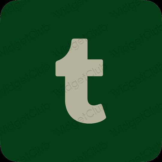 ესთეტიკური Tumblr აპლიკაციის ხატები