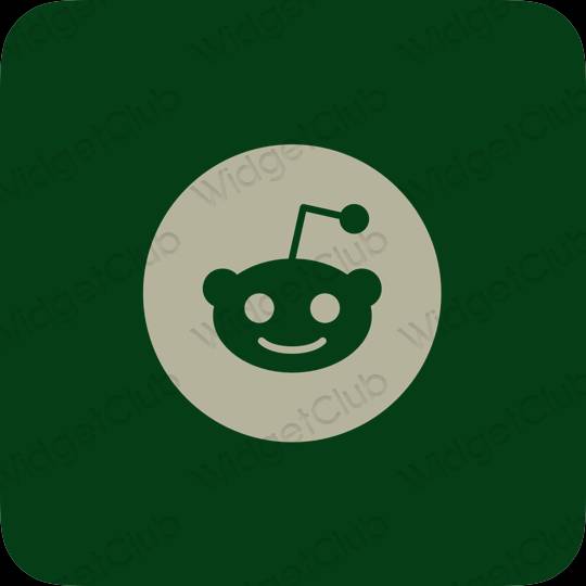 ესთეტიკური Reddit აპლიკაციის ხატები