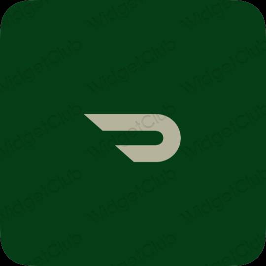 ესთეტიკური Doordash აპლიკაციის ხატები