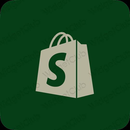 ესთეტიკური Shopify აპლიკაციის ხატები