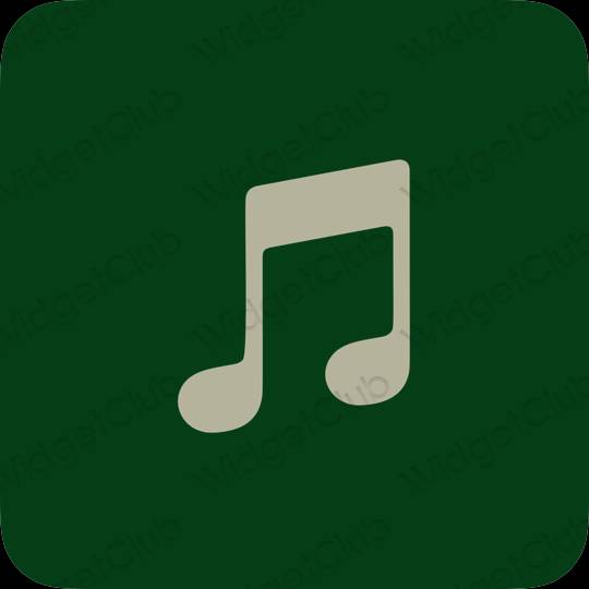 Ikon apl Apple Music Estetik