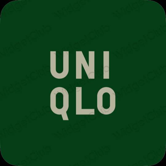 ესთეტიკური UNIQLO აპლიკაციის ხატები
