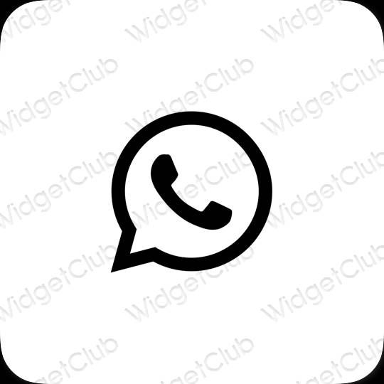 Estetiska WhatsApp appikoner