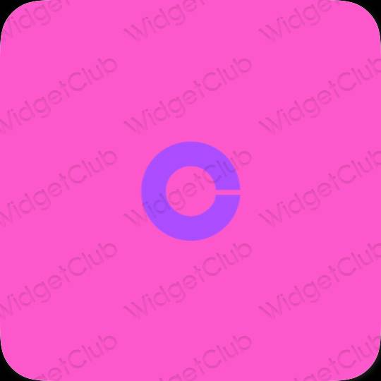 Aesthetic purple Coinbase app icons