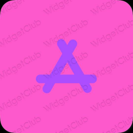 Aesthetic purple AppStore app icons