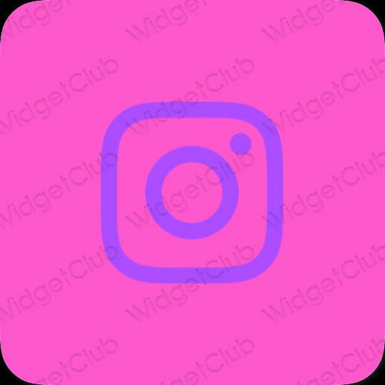 Aesthetic purple Instagram app icons