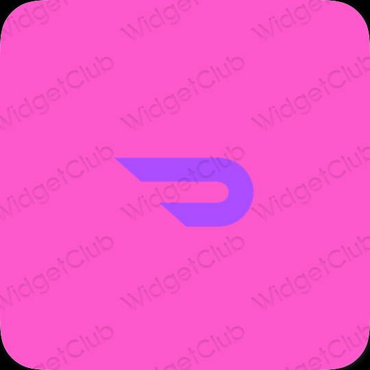 Aesthetic purple Doordash app icons