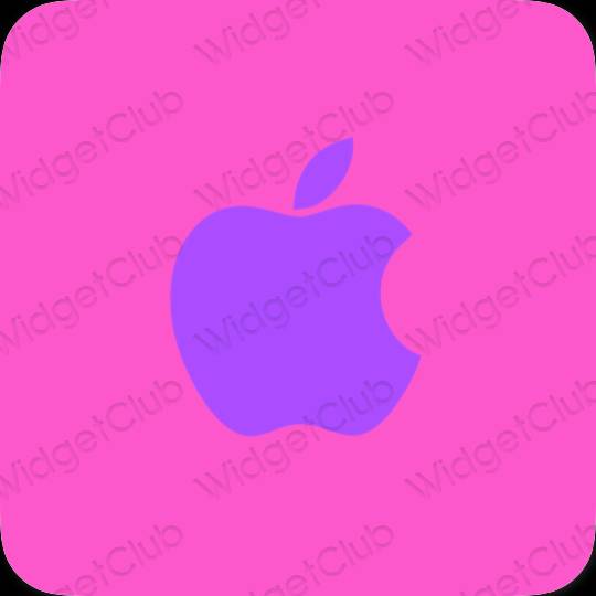Aesthetic purple Apple Store app icons