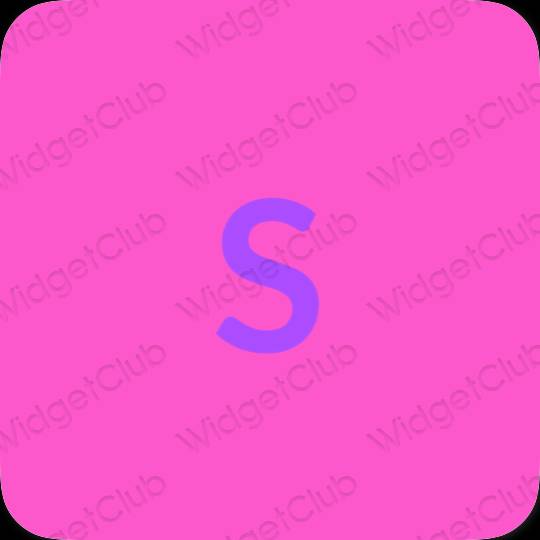 Aesthetic purple SHEIN app icons