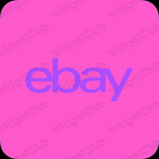 Aesthetic purple eBay app icons