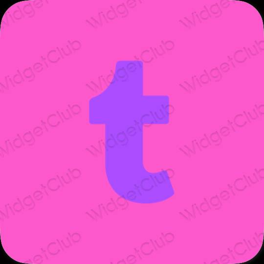 Aesthetic purple Tumblr app icons
