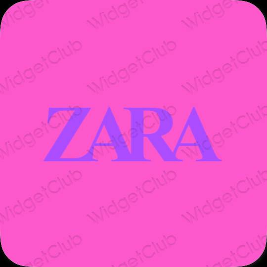 Aesthetic purple ZARA app icons