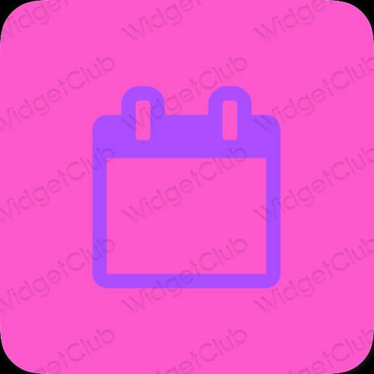 Aesthetic purple Calendar app icons