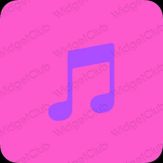Ikon apl Apple Music Estetik