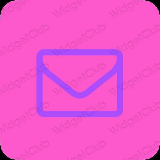 Aesthetic purple Mail app icons